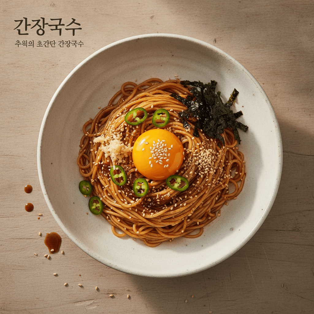 감칠맛 폭발 단짠 간장국수 만드는 법 대표 사진 1