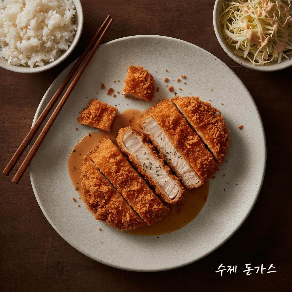 바삭하고 촉촉한 수제 돈가스 황금레시피 대표 사진 1