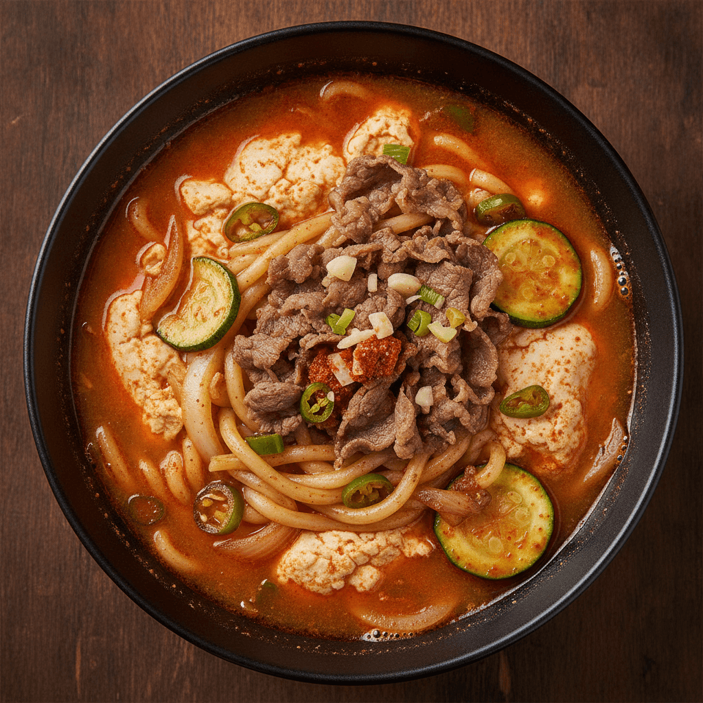 얼큰하고 매콤한 쫄면순두부 만드는 법 대표 사진 1