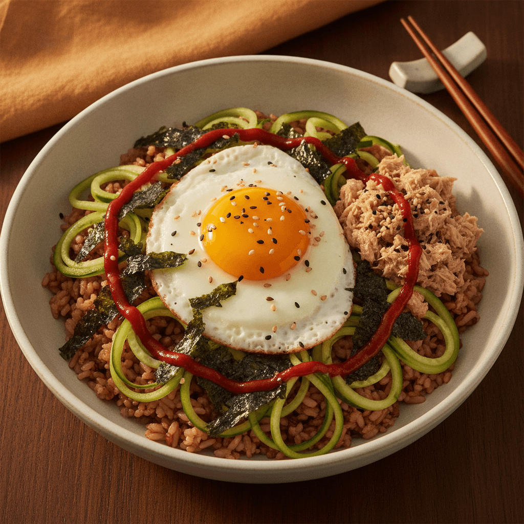 초간단 오이 참치 비빔밥 다이어트 레시피 만드는 법 대표 사진 1