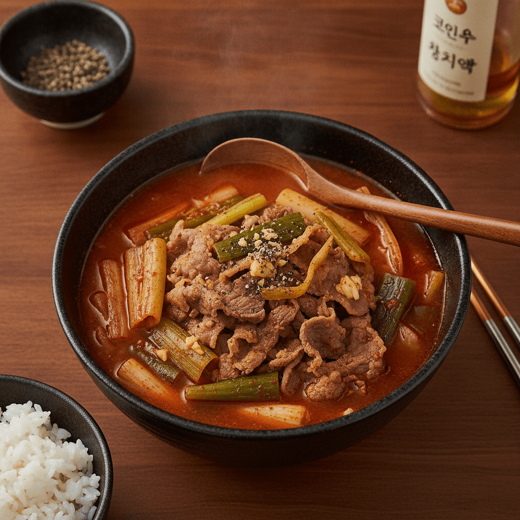 우삼겹 파개장 끓이는 법 황금레시피 대표 사진 1